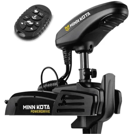 Moteur électrique Minn Kota Powerdrive 55 Lbs 12 Volts GPS arbre 137 cm avec micro télécommande