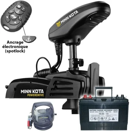 Pack moteur Minn Kota Powerdrive PD 45 lbs 137cm Spotlock